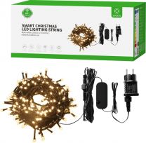 Woox Smart LED Kerstverlichting Buiten 20 meter - Met App + Voicecontrol - Lichtsnoer met Afstandsbediening - Christmas Lighting String | R5168