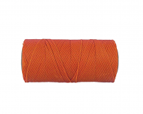 Macramé Koord - ORANJE / ORANGE - #30 - Waxed Polyester Cord - Klos ca. 173mtr - 1mm Dik