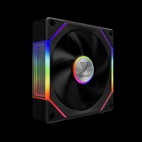 Gamdias 120mm UNI FAN - Reverse Fan Blade (swappable) / Cableless Connection - PC Ventilator met Infinity Mirror aRGB LED verlichting (Addressable) - Daisy Chain Ontwerp - Aeolus P2-1201